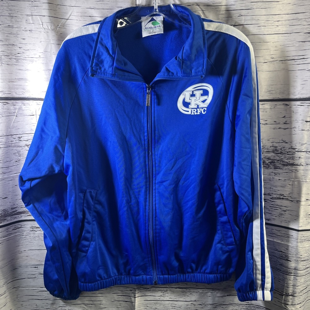 Kentucky‎ Wildcats Rugby Jacket Mens S Full Zip Blue & White UK